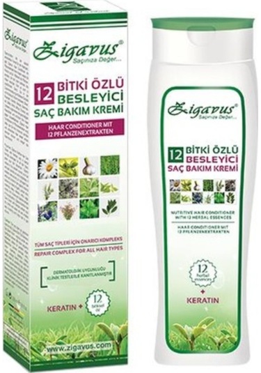 Zigavus 12 Bitki Özlü Besleyici Saç Kremi 250 ML