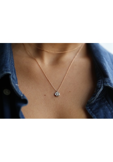 Reis T9971 Corner Necklace Altın 45 CM