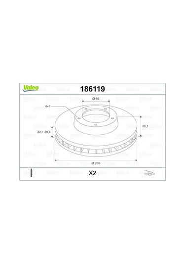 Valeo Fren Dıskı On Bmw E30 IS00-VALEO 186119