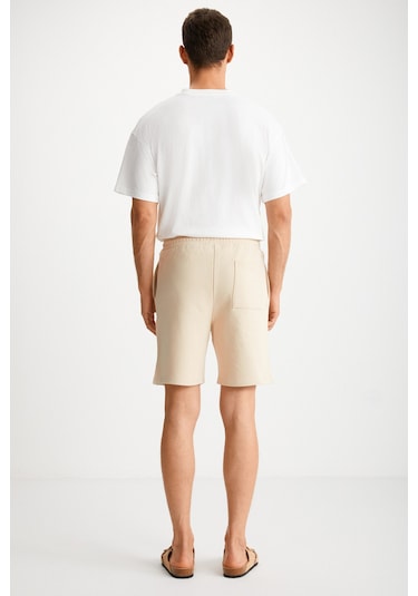 Grimelange Uncertaın Erkek Comfort Fit Bej Şort & Bermuda Bej