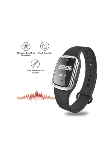 Skycity Pembe Fiziksel Uyku Destekli Sıcaklık Ve Saat Gösteren 3 Seviye Uygulama Dış Mekan Sinsi Kovucu Bileklik