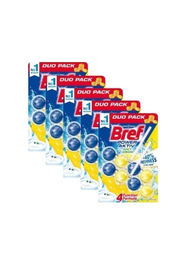 Bref Power Aktiv Wc Klozet Blok Limon 5'li 2 x 50 G