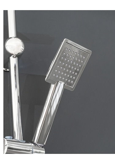 Faumix Dubai90 Krom Yağmurlama Tepe Roboş Duş Seti Krom