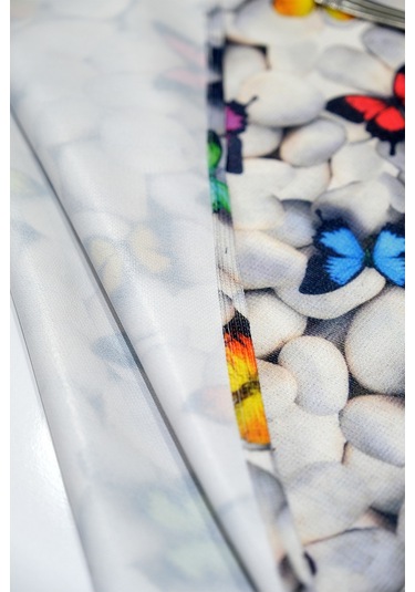 Sufre Sıvı Geçirmez Masa Örtüsü Sofra Bezi Sofra Örtüsü Piknik Örtüsü Kelebekli