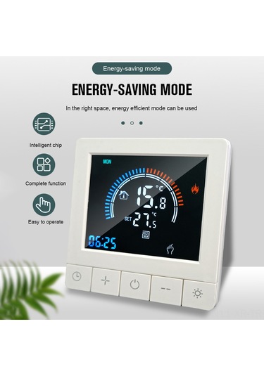 Xiyyadms Akıllı Su Isıtma Termostatı, Wifi Uzak Kontrol, 5-60 C Ayar, Programlanabilir, Çocuk Kilidi, Lcd Ekran, 90-240v, 3a Güç, Enerji Tasarruflu