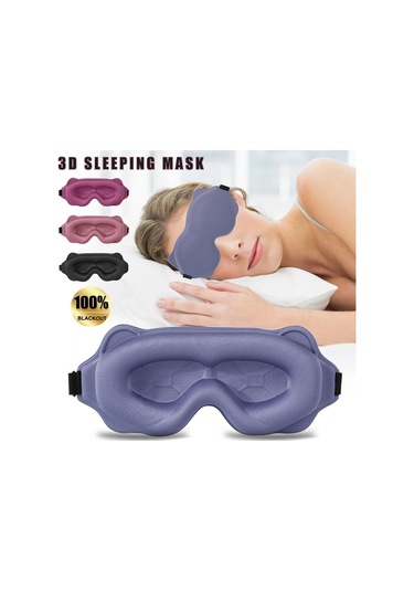 3d Uyku Maskesi Uyku Yardımı Körü Körüne Blokaj Hafif