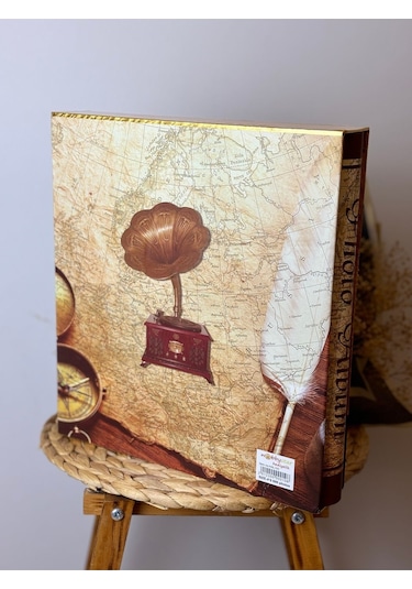 Rabsev Rs21 Fotoğraf Albümü 10x15cm 600 Lük Gramafon Desenli Kutulu Yatay Dikey Modeli