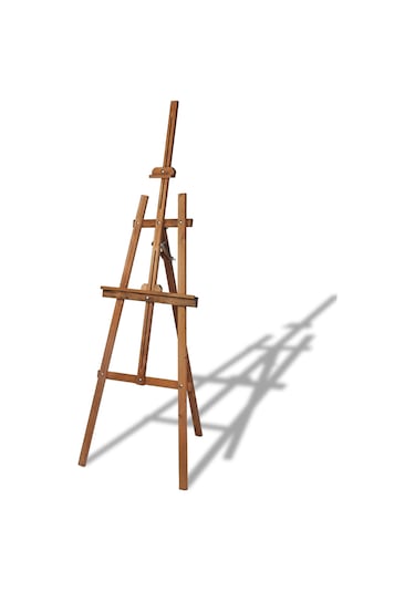 Renkli Şövale - Çanakcı Ahşap 172 Cm Resim Şovale Ressam Sehpası N11.17