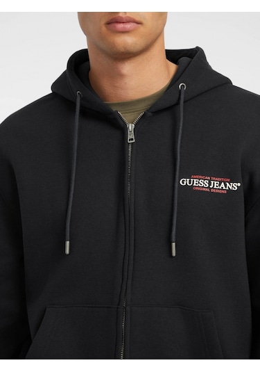 Guess Jeans Erkek Siyah Sweatshirt M4yq27k9v31-jblk Siyah