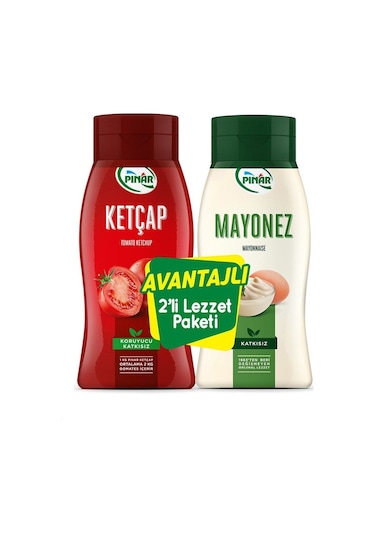Pınar Ketçap 600 G + Mayonez 500 G