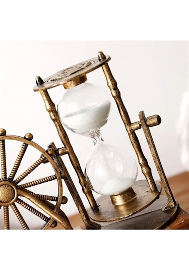 Kişiye Özel Dekoratif Dönme Dolap Kum Saati