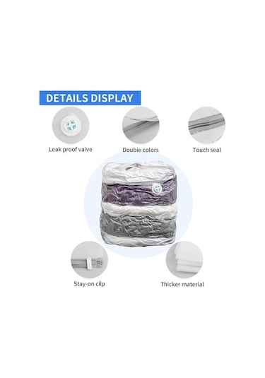 Unimarket Vakumlu Saklama Torbaları, Yerden Tasarruflu Çantalar, Yatak Takımları Için Vakumlu Torbalar Yorgan Yastıklar, Vakumlu Saklama Torbaları, Tasarruflu N8sus5