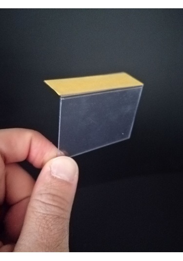 10 Adet Pvc Yapışkanlı Etiketlik Dik Açılı 6 x 4 CM Raflar İçin