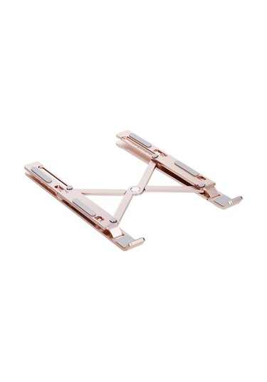 Fastbuy Alüminyum Gümüş Pembe Bilgisayar Tutucu, 6 Seviye Katlanabilir Soğutucu Yükseklik Ayarı