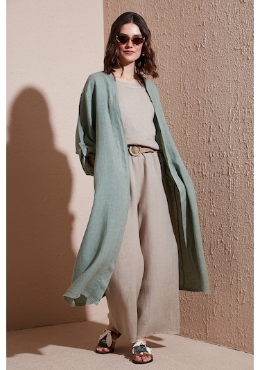 Via Dante Bayan Kimono 7183544 Haki Haki