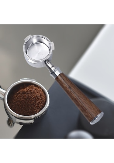 Maoyaya Suntek Ec680 Ec685 Kahve Makinesi A Siyah Için 51mm Kahve Dipsiz Portafilter, Kahve Dipsiz Portafilter Siyah