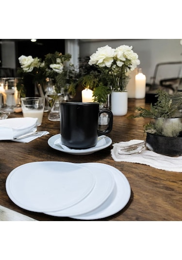 Kağıt Bardak Altlığı Cam Bardak Altlığı 80 Mm Yuvarlak 250 Adet Beyaz