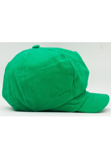 Şapkadan Kadın Yünlü Vintage Kasket Retro Kışlık Şapka 45645dr56702