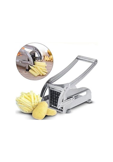 Patates Kesici Çok İşlevli Paslanmaz Çelik Salatalık Kesici Ev Mutfak Sebze Kesici Patates Kızartması Makinesi Diğer