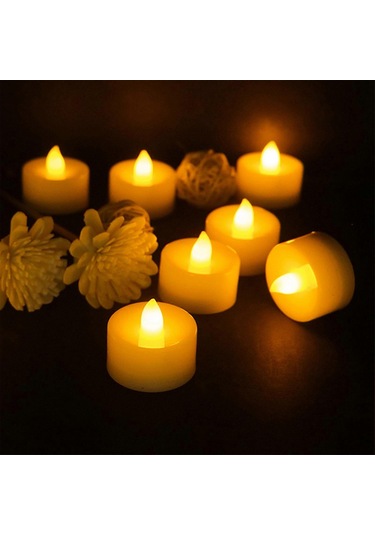 Cadılar Bayramı Şekerleri 12 Adet Cadılar Bayramı Alevsiz Adak Mumları Led Titreyen Adak Mumları Pil İle Çalışan Led Çay Işıkları Cadılar Bayramı Ev Dekorasyonu İçin Çok Renkli