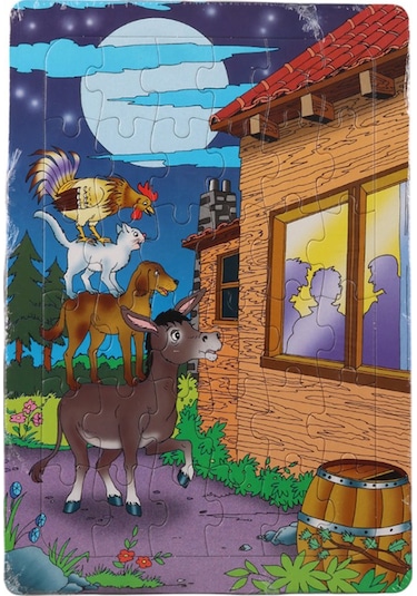 80 Parça Çocuk Puzzle Ve Yapboz Karışık Seri 12' Li Set