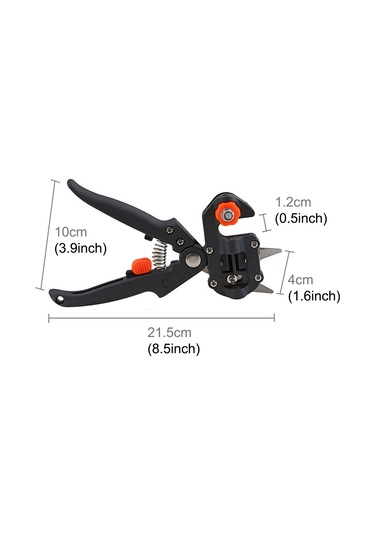 Sones Profesyonel Aşılama Alet Seti Budama Makası Fide Aşılama Makinesi Üç Bıçaklı Aşılama Cihazı, Bir Çapraz Bıçak, Bir Anahtar