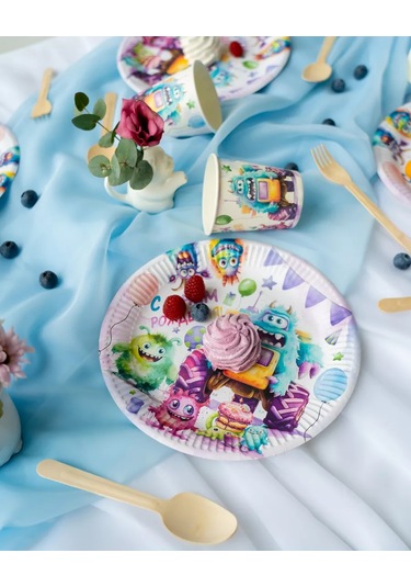 Albeta Tek Kullanımlık Parti Seti 20 Kişilik Çocuklar İçin 224374473 100 adet