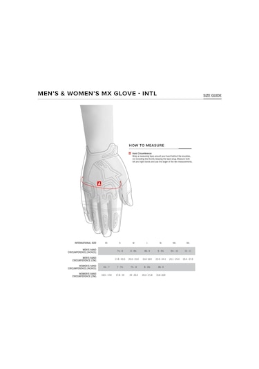 Alpinestars Full Bore Korumalı Kros Motosiklet Eldiveni Kırmızı Siyah