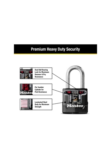 Master Lock M115xtlf Magnum Ağır Hizmet Tipi Anahtarlı Dış Mekan