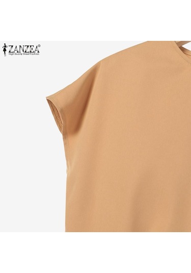 Zanzea Yaz Kıyafetleri Bayan Bluz Ve Pantolon Günlük İki Parçalı Takım Elbise Kraliyet Mavisi Zanzea Yaz Kıyafetleri Bayan Bluz Ve Pantolon Günlük İki Parçalı Takım Elbise Kraliyet Mavisi