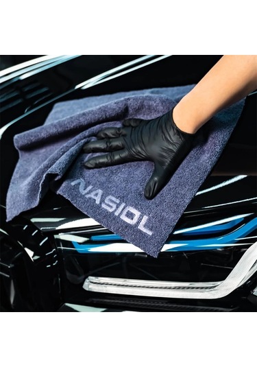 Nasiol 40x40 Koyu Gri Seramik Kaplama Detailing Mikrofiber Bez