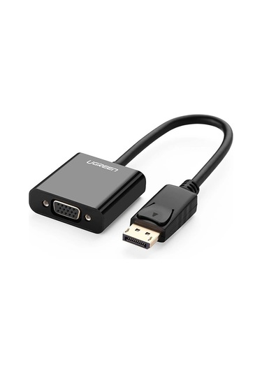 Ugreen Displayport Erkek - Vga Dişi Görüntü Dönüştürücü, Siyah, 20415
