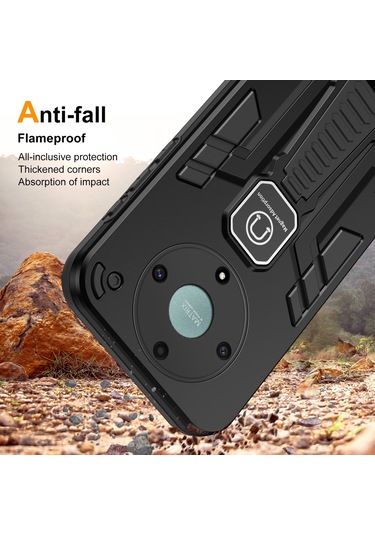 Honor X9a 5g / X40 5g / Magic5 Lite 5g Telefon Kılıfı Kickstand Sert Pc Yumuşak Tpu Sağlam Kapak