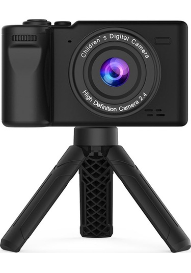 1080p Kids Dijital Kamera Çocuklar İçin Tripod Mini Video Kameralı 12mp 2.4 İnç Ips Ekran