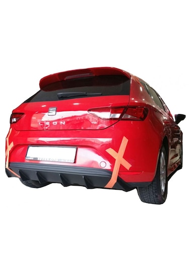 Seat Leon Mk3 5f 2013-2016 Style Uyumlu Custom Arka Tampon Eki