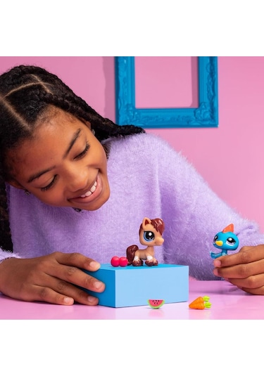 Littlest Pet Shop Minişler 2 Li Figür Seti S1 - Bukalemun Ve Kuş - 5 Cm