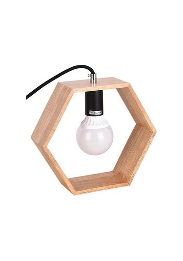 Agoodshop Yaratıcı Masa Lambası Ahşap Başucu Masa Işıkları Masa Lambaları Yatak Odası E27 Kitap Lambaları