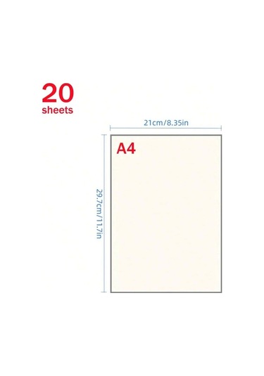 Willowhaven 20 Adet A4 Eskiz Kağıdı - Kareli Kaliteli Çizim Kağıdı