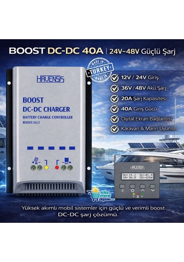Havanesis Boost Dcdc-2448-40 24v 48v 40a Boost Dc-dc Şarj Cihazı