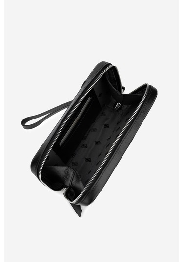 Valmenti Erkek Hakiki Deri Siyah El Çantası 301 Carlyle Erk Canta Y24 Sıyah Siyah