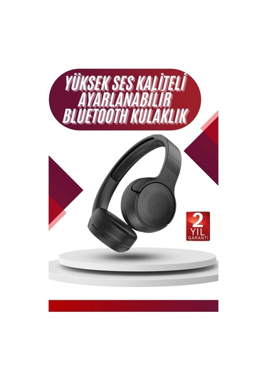 Yeni Nesil Kulak Üstü Bluetooth Kulaklık Type-c Girişli Yüksek Ses Kaliteli