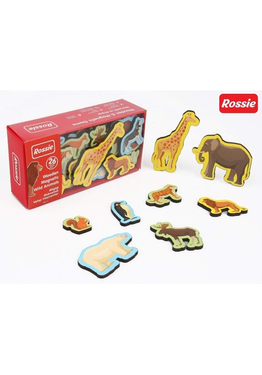Rossie Mıknatıslı Ahşap Vahşi Hayvanlar