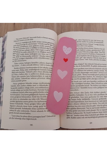 Kitap Ayracı - Sevimli Kalpler Model1