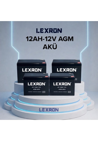 Lexron 12ah 12v Agm Akü 4 Adet