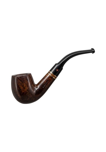 Şahin Kırmızı Yıldız 113 6mm. Filtreli Ebonit Saplı Pipo 237100