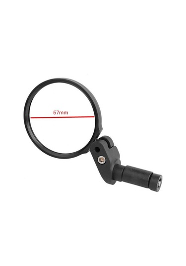 Xbyc 4010 Gidon İçine Takılan Bisiklet Aynası Ayarlanabilir Geniş Açılı Tümsek Ayna Vidalı Yuvarlak