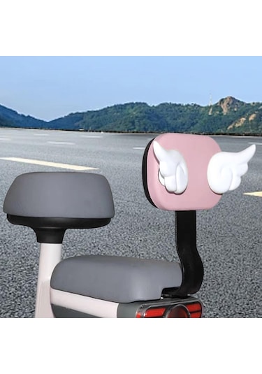 Suntek Jenerik Elektrikli Bisiklet Arka Sırtlık Desteği Pembe Pembe