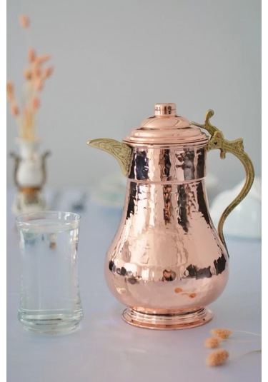 Bakır Sürahi Kapaklı Model