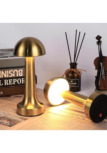 Şarjlı Masa Lambası Dimmerli Dokunmatik Lizbon Dekoratif Abajur