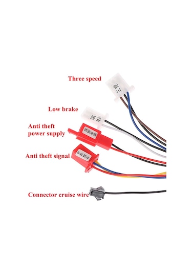 Dc 36v / 48v 350w Fırçasız Motor Sürücü Scooter Elektrikli Bisiklet Beyin Bldc Hız Kontrol Kartı Su